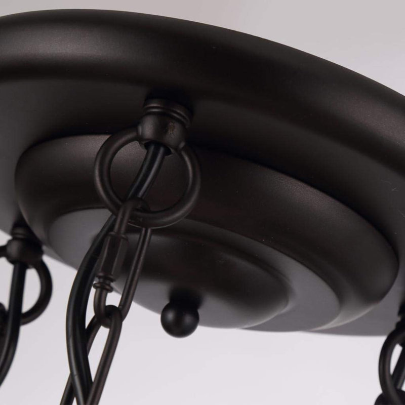 Ashe 3 - Light Black Cluster Pendant