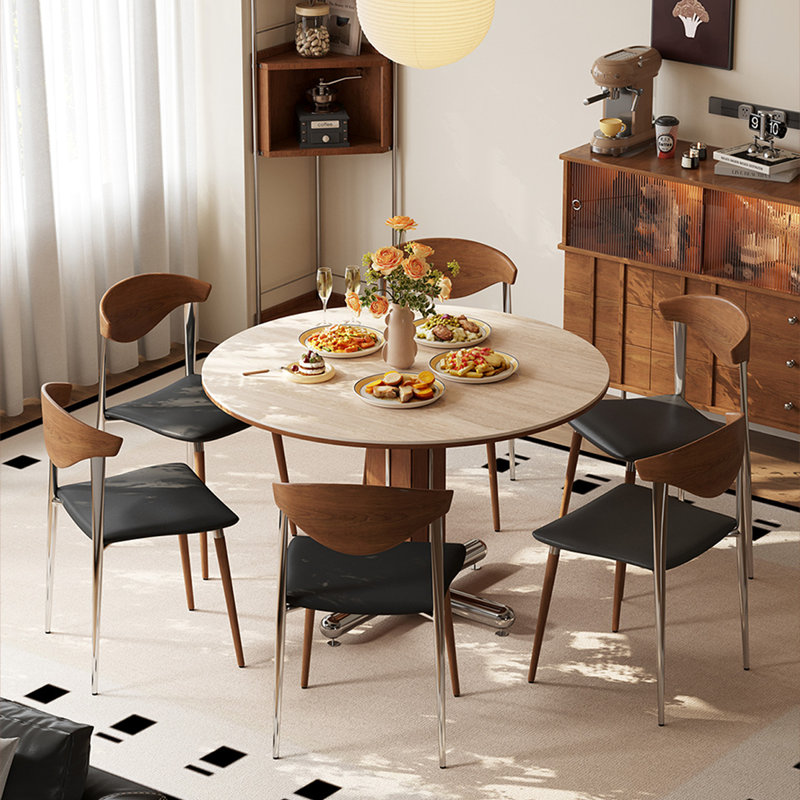 Table de salle à manger Beige Brown, H 29,53 po x L 31,5 po x l 31,5 po