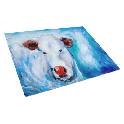 Move Over Cow Glass Cutting Board