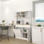 Grande armoire de rangement pour poubelle de cuisine de 67,7 po avec 3 tablettes réglables, 2 tiroirs et 1 armoire à ordures basculante