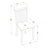 3 Piece Kitchen Table Set for Small Spaces Contains a Round Dining Room Table with Dropleaf and 2 Dining Chairs, 42x42 Inch, Mahogany-425174433-408873916