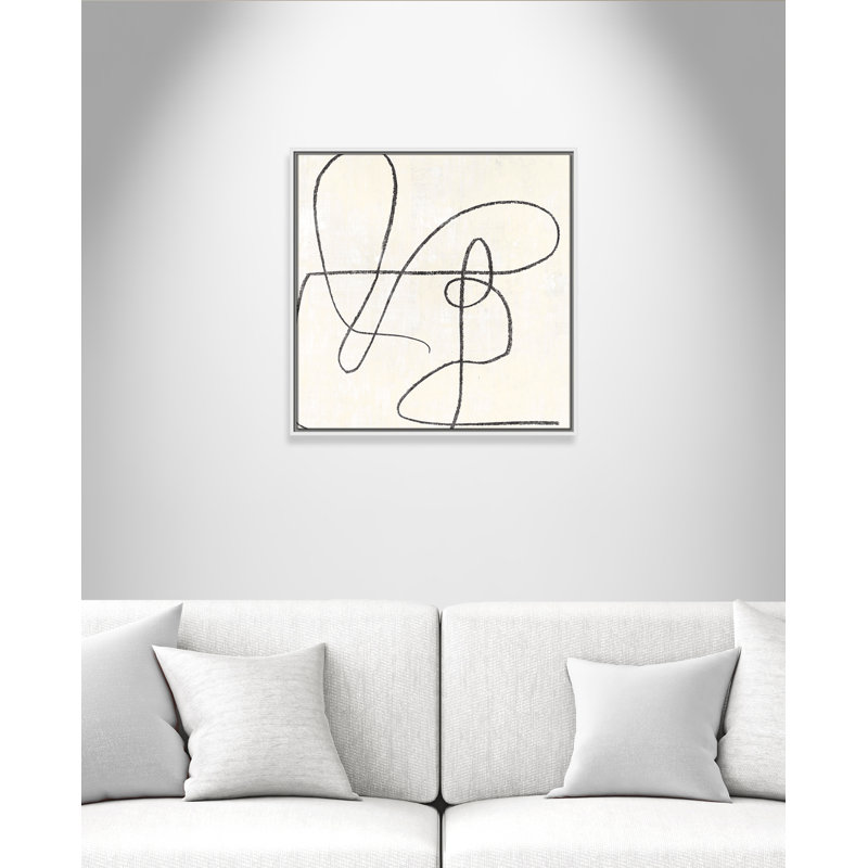 «Samantha Floater Frame», reproduction d'art sur toile, H 25,5 po x l 25,5 po, White