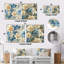 Lorrain - Ensemble de 2 reproductions carrées de motifs abstraits botaniques-102682260