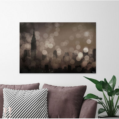 Reproduction d’art sur toile tendue, "new york sleep" par parvez taj,-impression sur toile tendue