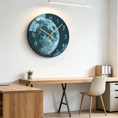 Glass Analogue Wall Clock