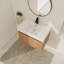 Ensemble de meuble-lavabo mural simple 30 po Reeshemah