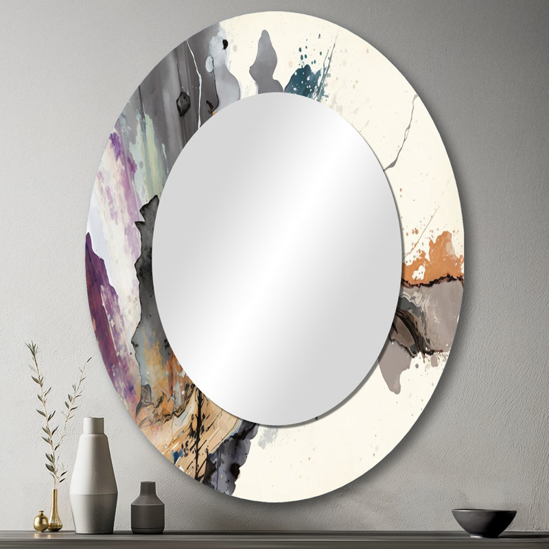 Miroir mural Jazz Rhythms In Grey I, 43 po x 33 po