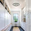 Modern 2-Ring Crystal Flush Mount Ceiling Light, Stepless Dimming LED, Stainless Steel