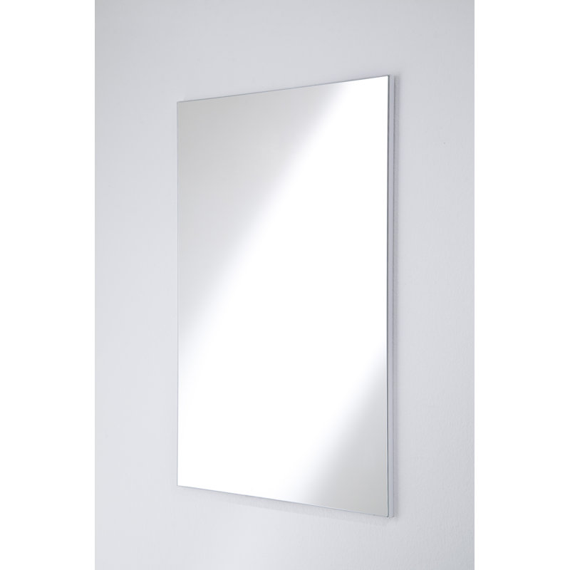 Raines Flat Wall Mirror, 80 cm H x 50 cm W