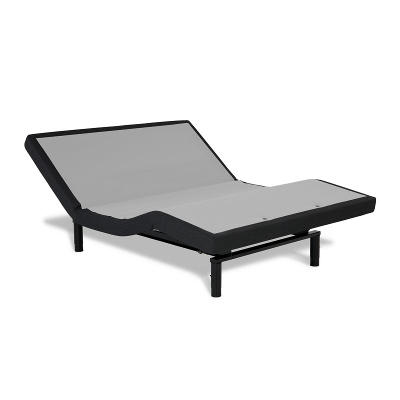 10-Inch Adjustable Bed Base with Wallhugger, USB Port, Massage, Mattress friendly, Built-in Outlets, Twin