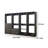 Dee Modular Closet System, 6 Shelves, 5 Hanging Rods, Gray Wood Finish