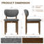 Chaise d'appoint rembourrée en bois massif-2046512679