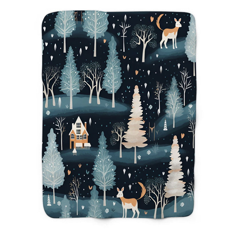 Old Yule - Couverture sherpa de qualité supérieure 1 pièce, Grand lit