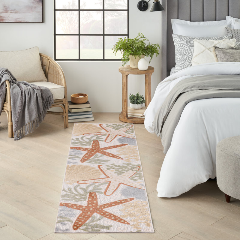 Tapis d'intérieur / extérieur Antwanett, Tapis de couloir 2 pi 3 po x 8 pi