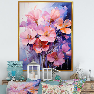 Pêches violettes, représentation de rêves I sur toile