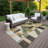 Machine Washable Indoor/Outdoor Earleville ACN2365 Geometric Rug-588842174