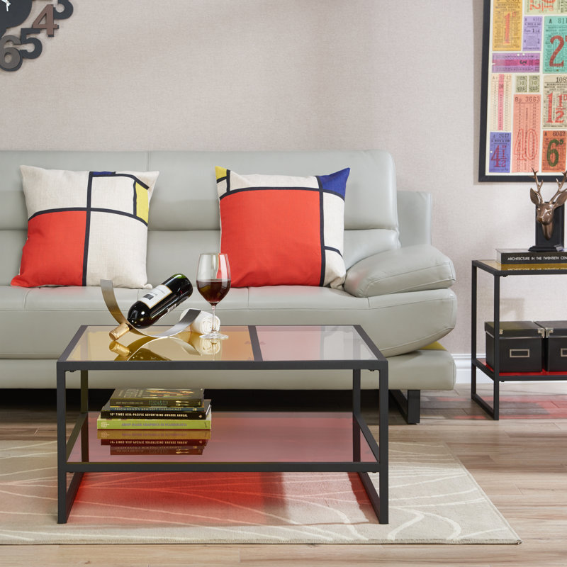 Frame Coffee Table with Storage