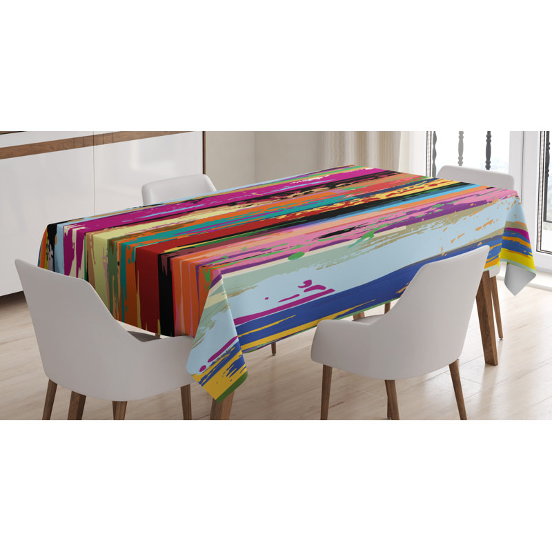 Abstract Tablecloth, 70" L x 52" W