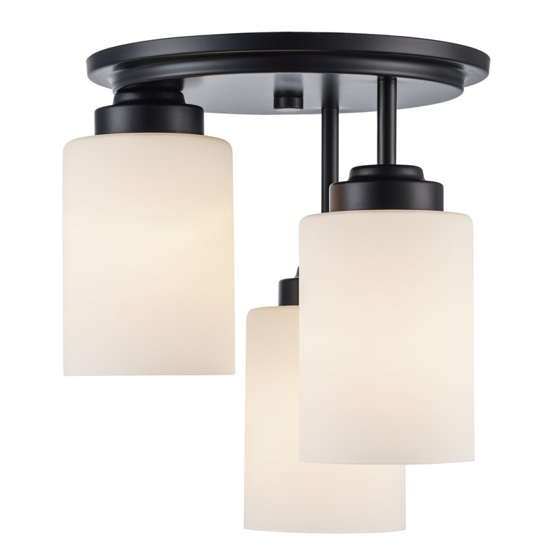 Plafonnier encastré 3 lumières Mod Pod, Noir