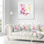 Rose rose aquarelle - coussin imprimé floral-29893751-29893754