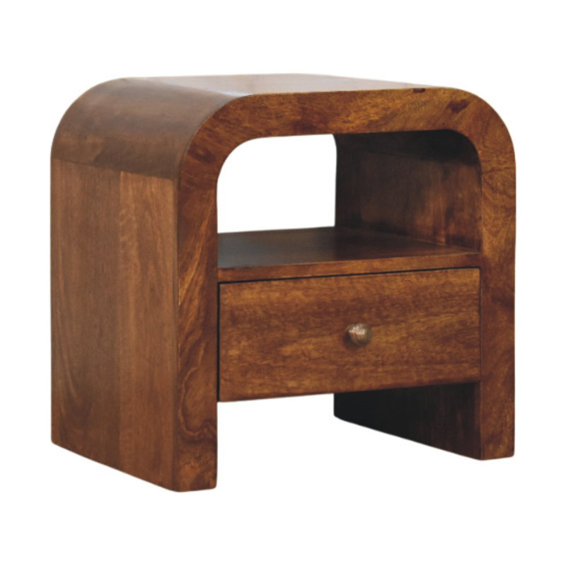 45cm W Solid Wood Bedside Table