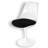 Modholic Tulip Swivel Side Chair, Black-929971210-873244884