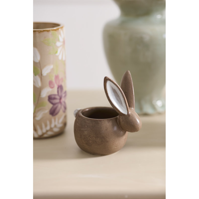 Chocolate Bunny Pot 5"x 3.75"x 5.5"