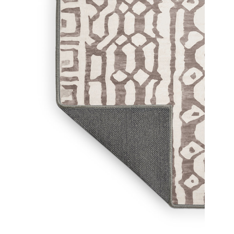 Tapis gris soyeux et moelleux, Rectangle 2 pi x 3 pi