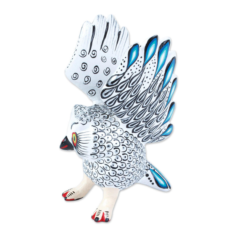 Sculpture Eisler Frosty Owl Alebrije
