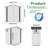 6X3.6FT Metal Storage Shed,Tool Shed With Peaked Roof Waterproof With Clear Window And Lockable Door Compact Tool Shed For Garden, Backyard,Patio,Sundries And Bike Storage, White