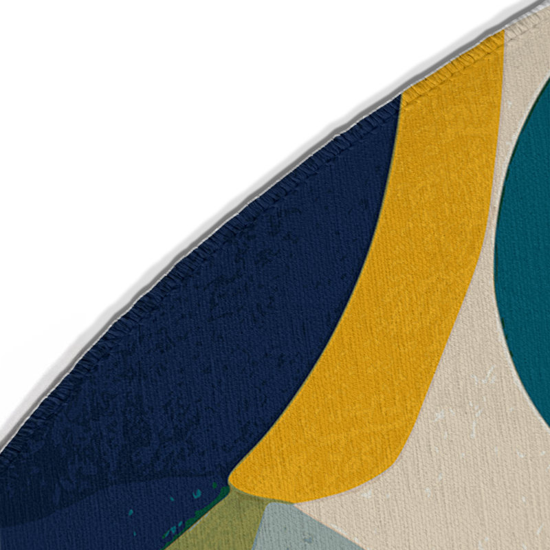 Dandy Flex Indoor And Outdoor Area Rug, Round 5'