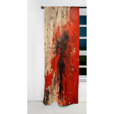 Blanca - Collages Abstract Blackout Curtain - 1 Panels