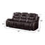 Canapé inclinable en similicuir 90 po Emina-1496644309