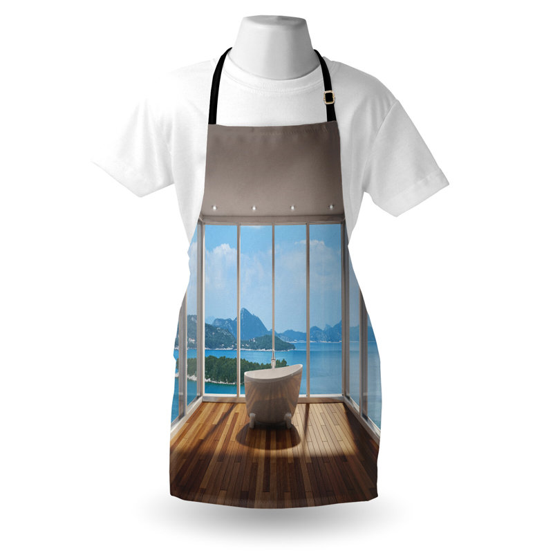 No Pattern Bib Apron