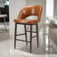 Tabouret Xaedyn classique en cuir de style Mid-Century moderne, bien que fabriqué-1607918927-1607918925