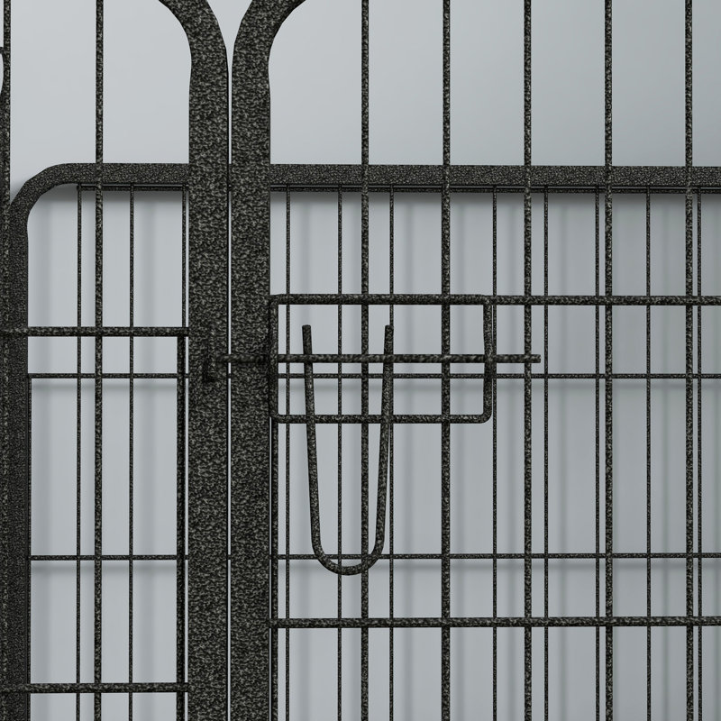 60cm H Panel Metal Exercise Pen With Door