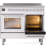 ILVE Professional Plus II Series 40 inch Induction Range with 6 Induction Elements (Glass Door)-99287696