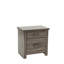 Table de chevet en chêne gris