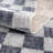 Brunetti Checkered Machine Woven Polyester Area Rug in Blue-1581719087