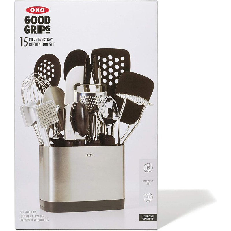 OXO 15-Piece Stainless Steel Everyday Kitchen Tool Set - Thumbnail 3