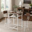 Ensemble de table de bar avec 2 tabourets de bar, dossier et cloison pour la cuisine, la salle à manger et les petits espaces-417379932