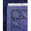 Tapis noir / mauve 3 pi 1 po x 8 pi 5 po Dilton One-of-a-Kind