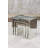 Howe Venetian Crushed Diamond 3 Piece Nest of Tables