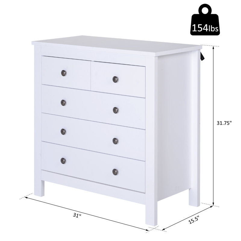 Commode décorative 5 tiroirs Levasy
