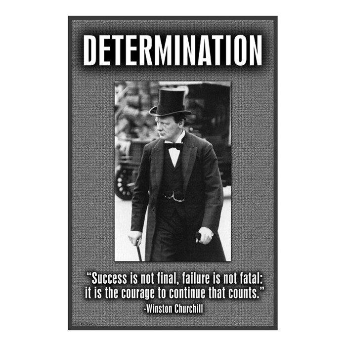 « determination », impression sur toile tendue, H 36 po x l 24 po x P 0,75 po