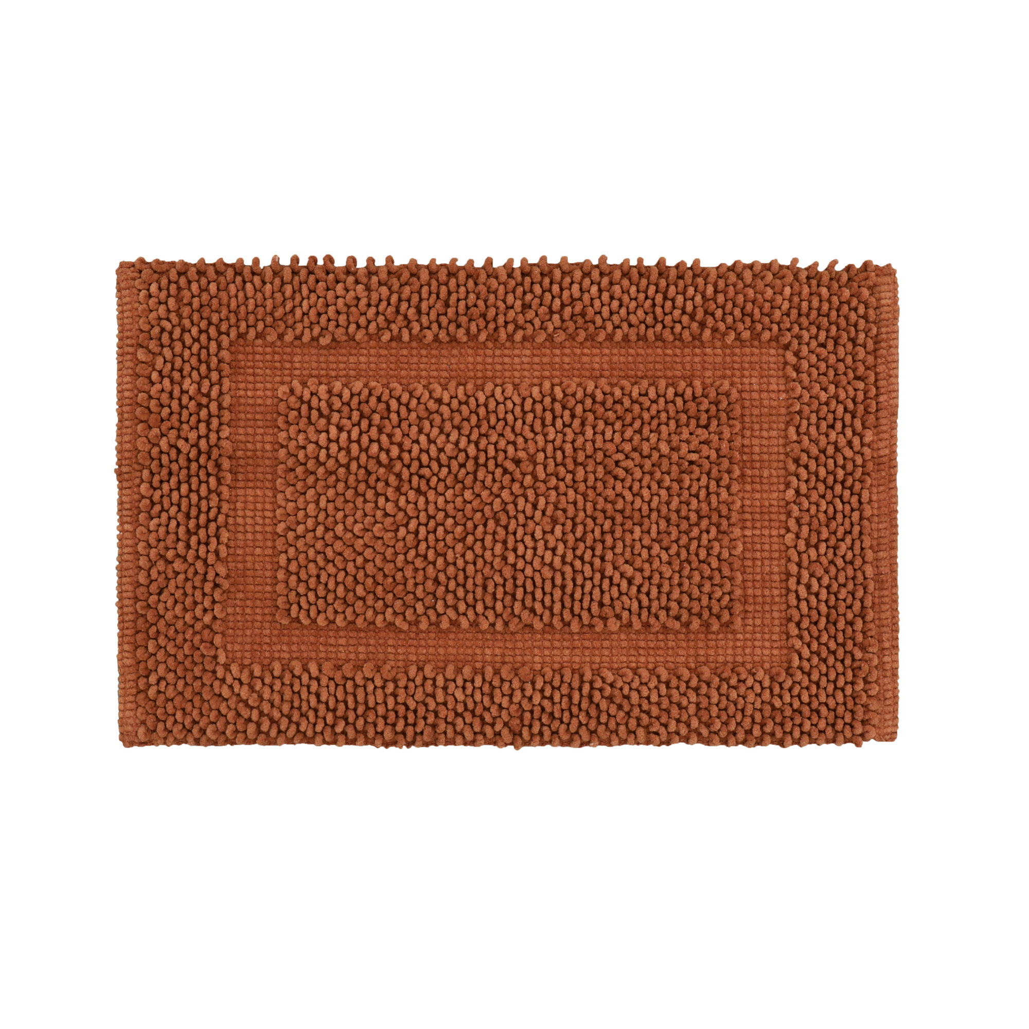 Payten Classic Cotton Bath Mat, Single - 17"W x 24"L, Rust