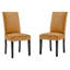 Chaises d'appoint de salle à manger à garniture cloutée en velours argenté Orchid Lind par Modway-108328419