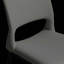Ensemble de 2 chaises de salle à manger modernes en cuir de polyuréthane gris minimaliste, avec un dossier confortable, un support de pieds en métal, convenant aux restaurants, aux cuisines et aux bureaux.