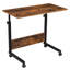 Table d'appoint mobile 31,5 po avec roulettes, brun rustique