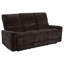Canapé inclinable Heise en chenille brun foncé-122505268